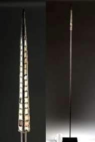 Solomon Islands 19th C. Wood & Nacre Prestige Spear