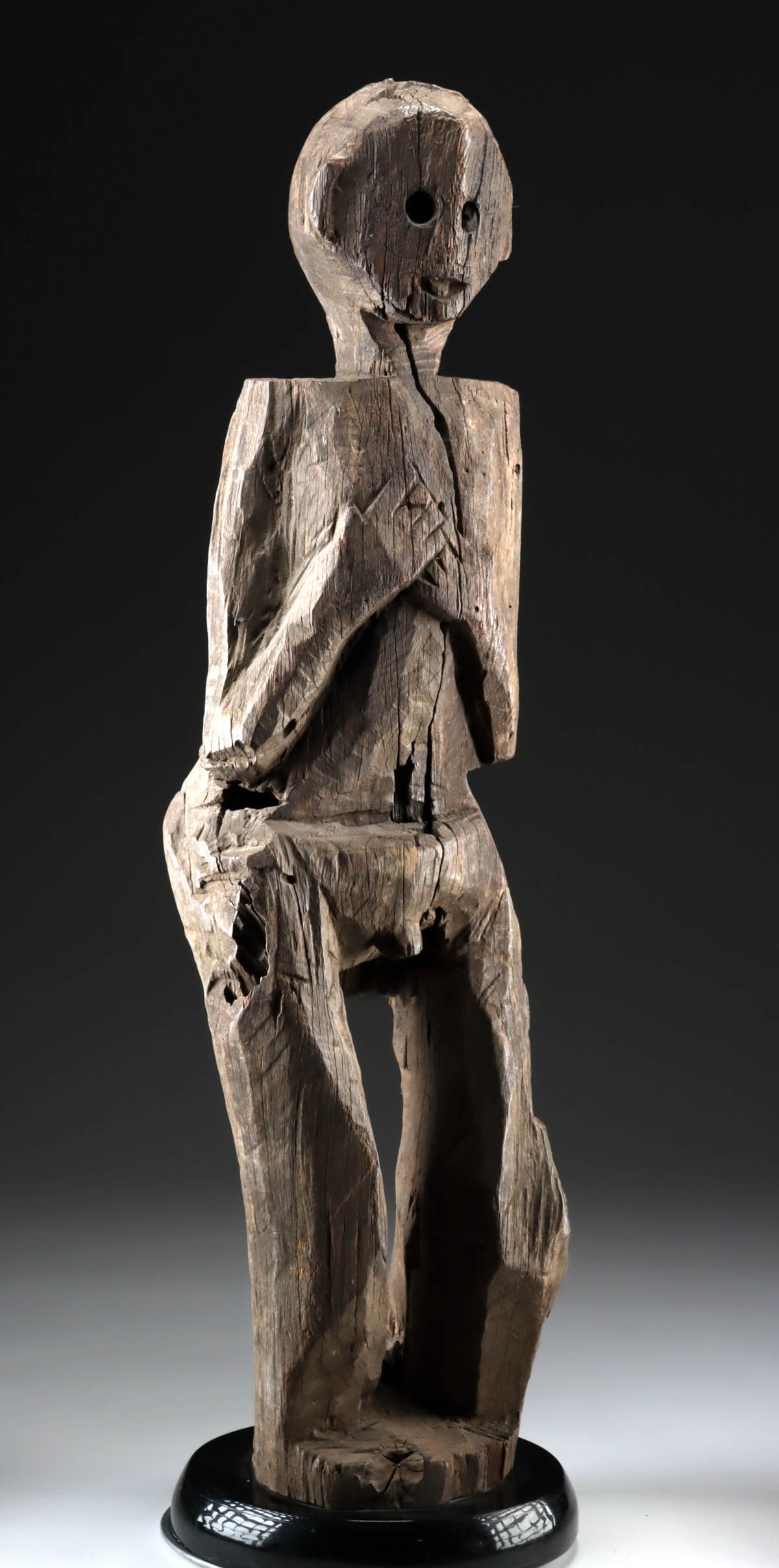 Borneo Dayak Wood Ancestor Guardian Figure (1 of 3)