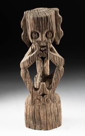 Borneo Dayak Wood Ancestral Figure, Hampatong Guardian