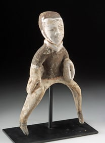 Large Chinese Han Dynasty Pottery Horse Rider