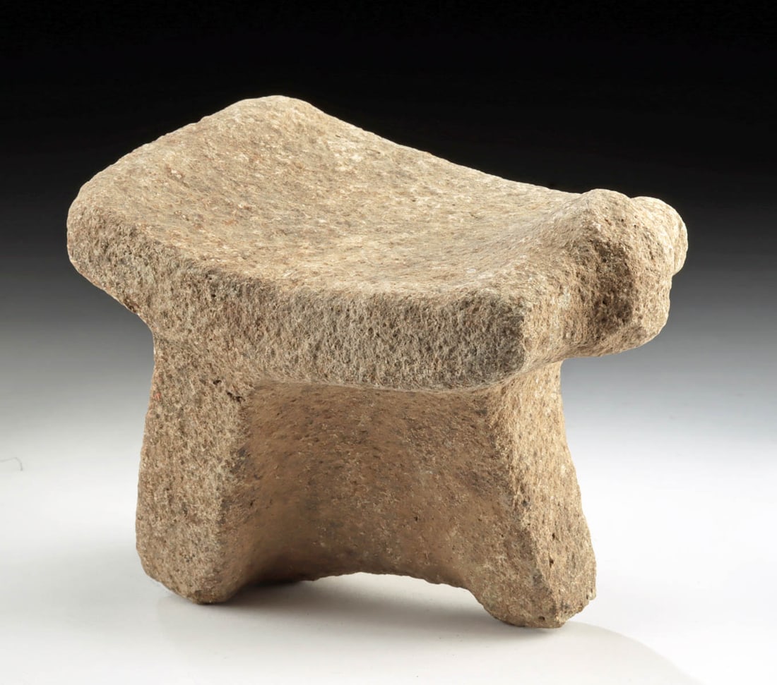Costa Rican Miniature Stone Metate w/ Tripod Form (1 of 3)