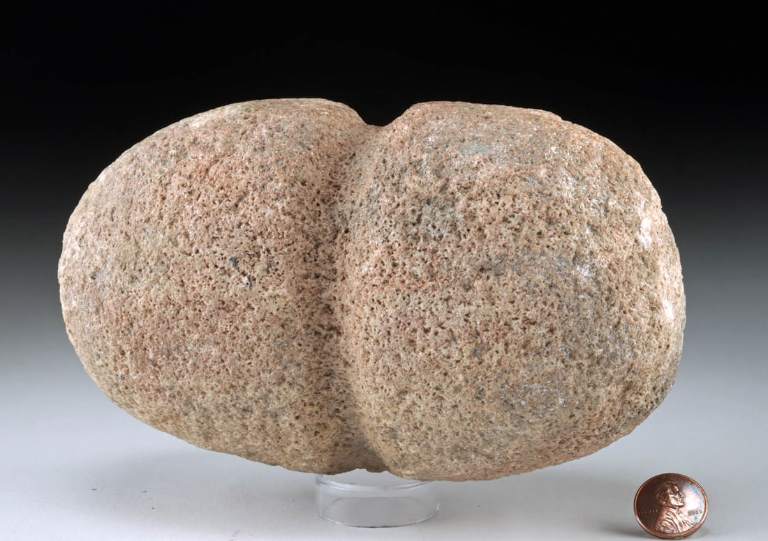 Ancient Native American Grooved Hammer Stone Tool (1 of 3)