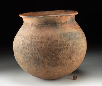 19th C. Native American Earthenware Cooking Vessel