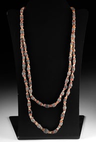 Romano-Egyptian Faience & Carnelian Bead Necklace