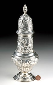 1900 English Chester Silver Sugar Caster, Nathan & Hays
