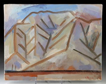 Lockwood Dennis Painting - "Bluff, Gypsum" (2001)