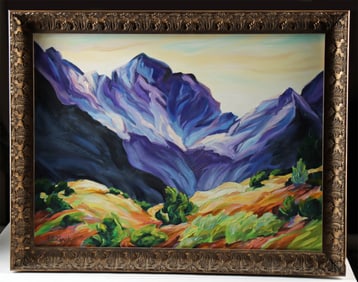Kit Lynch Painting - "Purple Mountain Majesty"