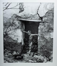 Lucien Clergue Photo - ""Acrobate a la Porte, Arles" "