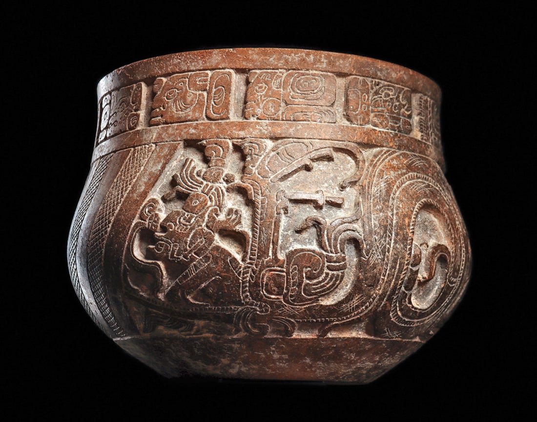 Maya Exceptional Carved Bowl (1 of 4)