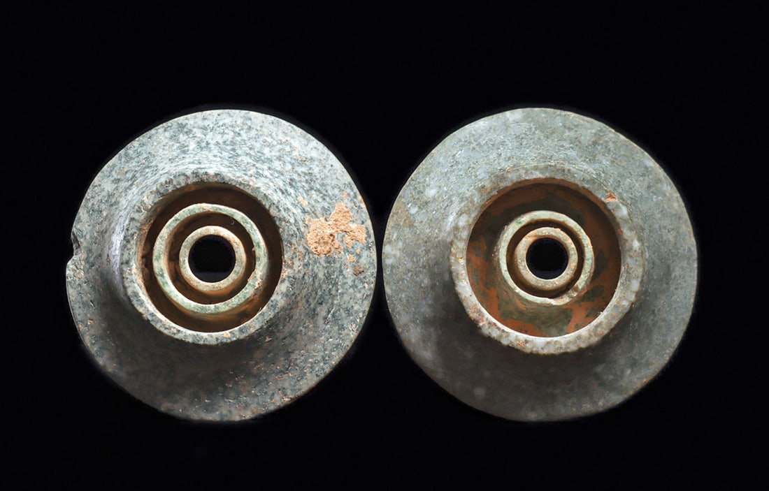 Maya Jadeite Earspools (2) - 2