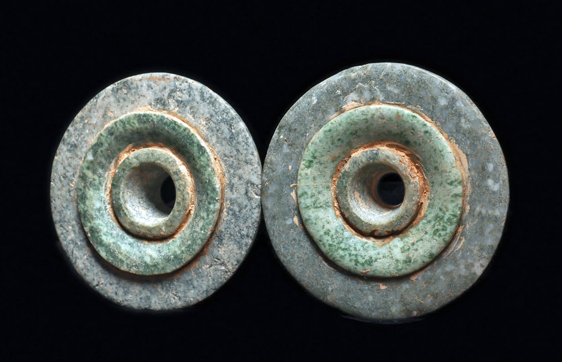 Maya Jadeite Earspools (2) - 3
