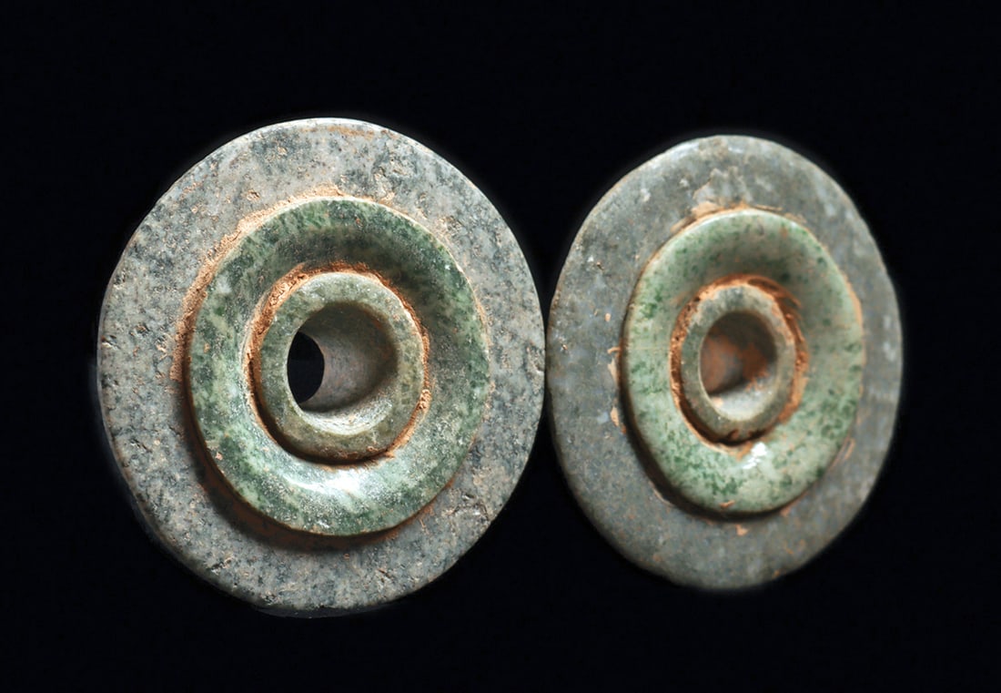 Maya Jadeite Earspools (2) - 4