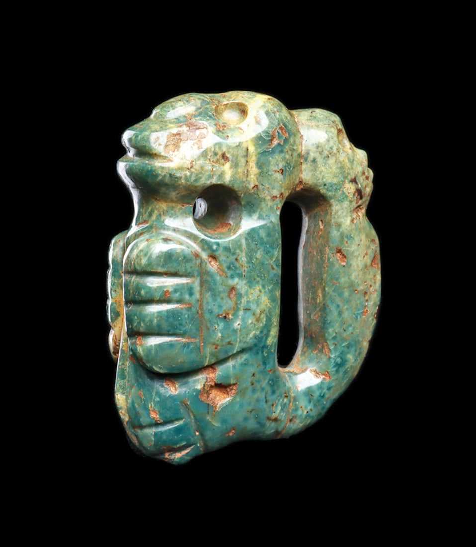 Costa Rican Jade Monkey Pendant (1 of 1)