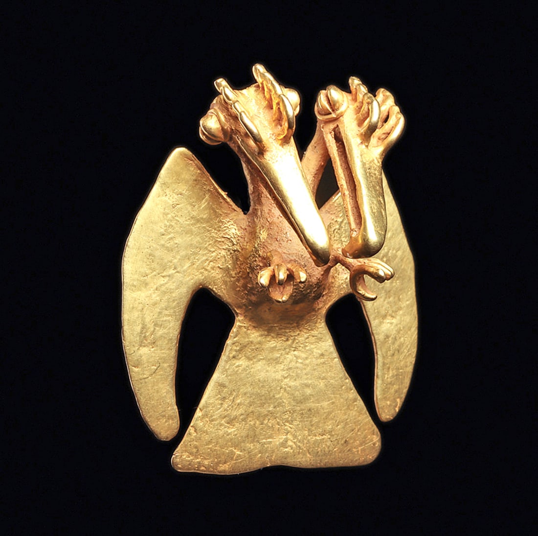 Darian Double Bird Gold Pendant (1 of 1)