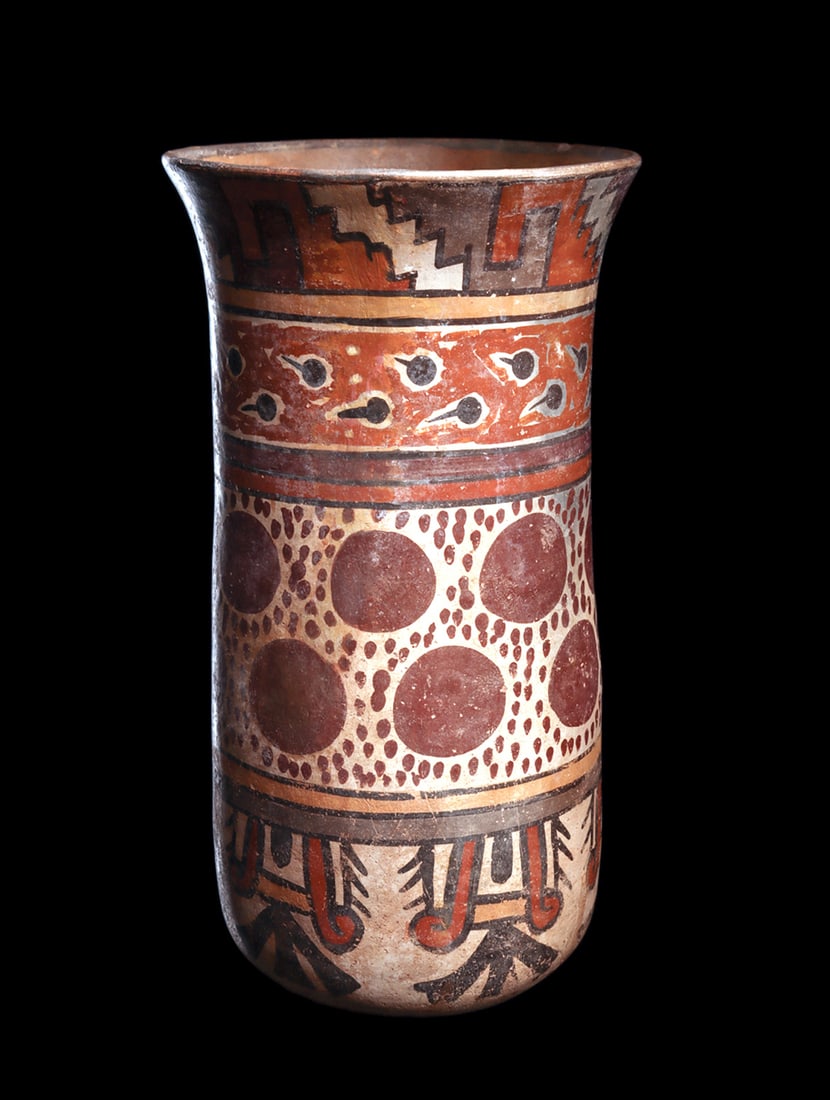 Nazca Polychrome Decorated Vase (1 of 4)