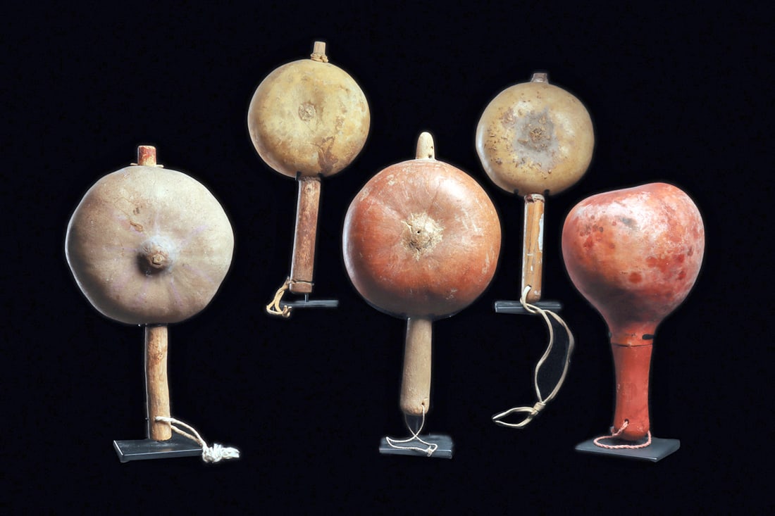 Hopi Ceremonial Dance Rattles (5) (1 of 1)