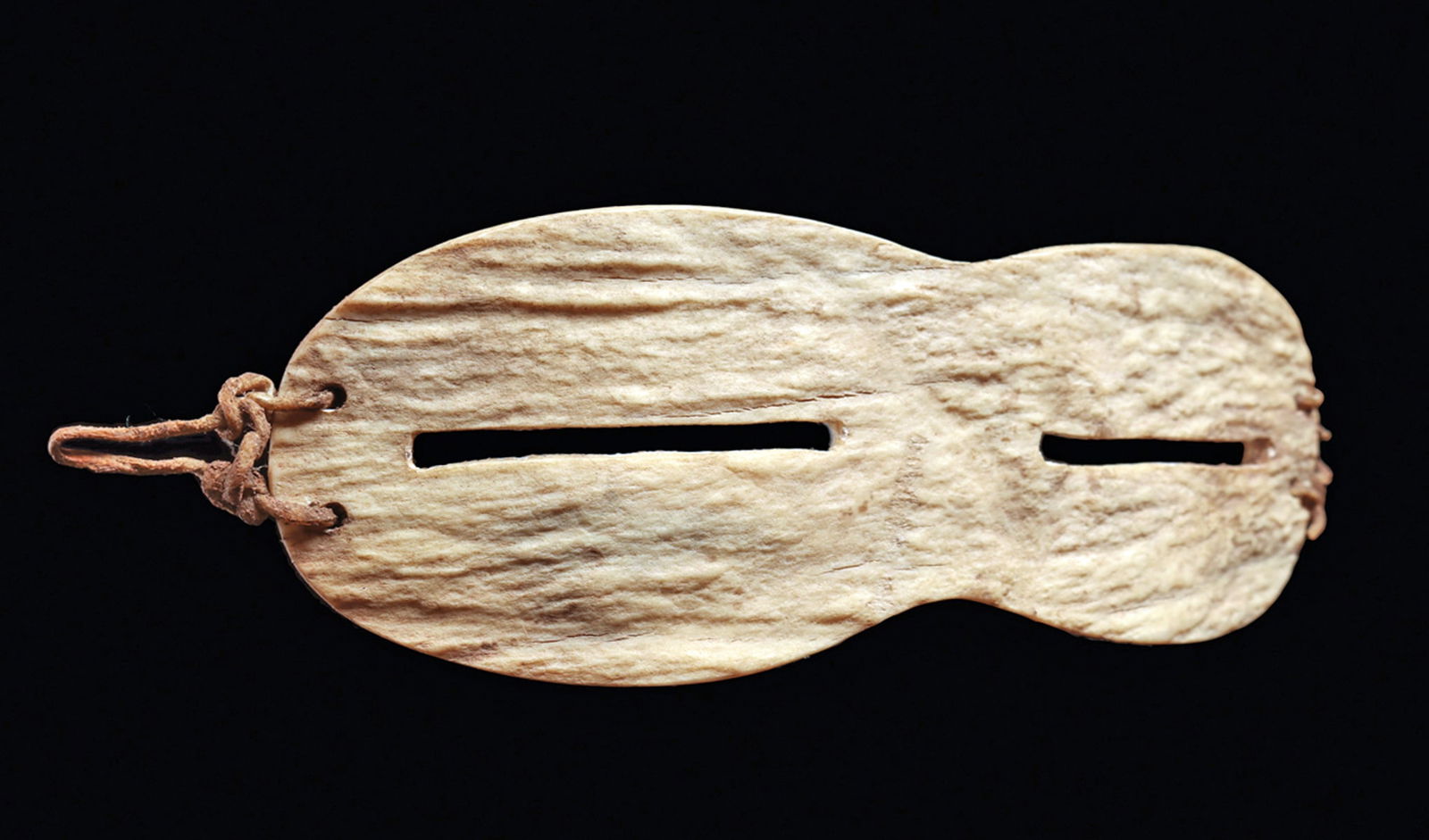 Inuit Snow Goggles: Inuit snow goggles were used against snow blindness or photokeratitis, a type of temporary eye damage caused by snow reflecting UV light. The Inuit and other Arctic peoples carved snow goggles from ma