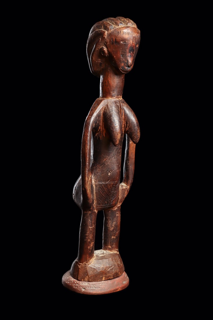 Temne Female Figure with Elongated Form and Scarification - 2