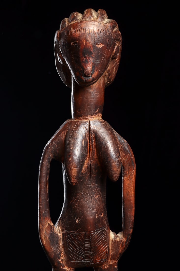Temne Female Figure with Elongated Form and Scarification - 5