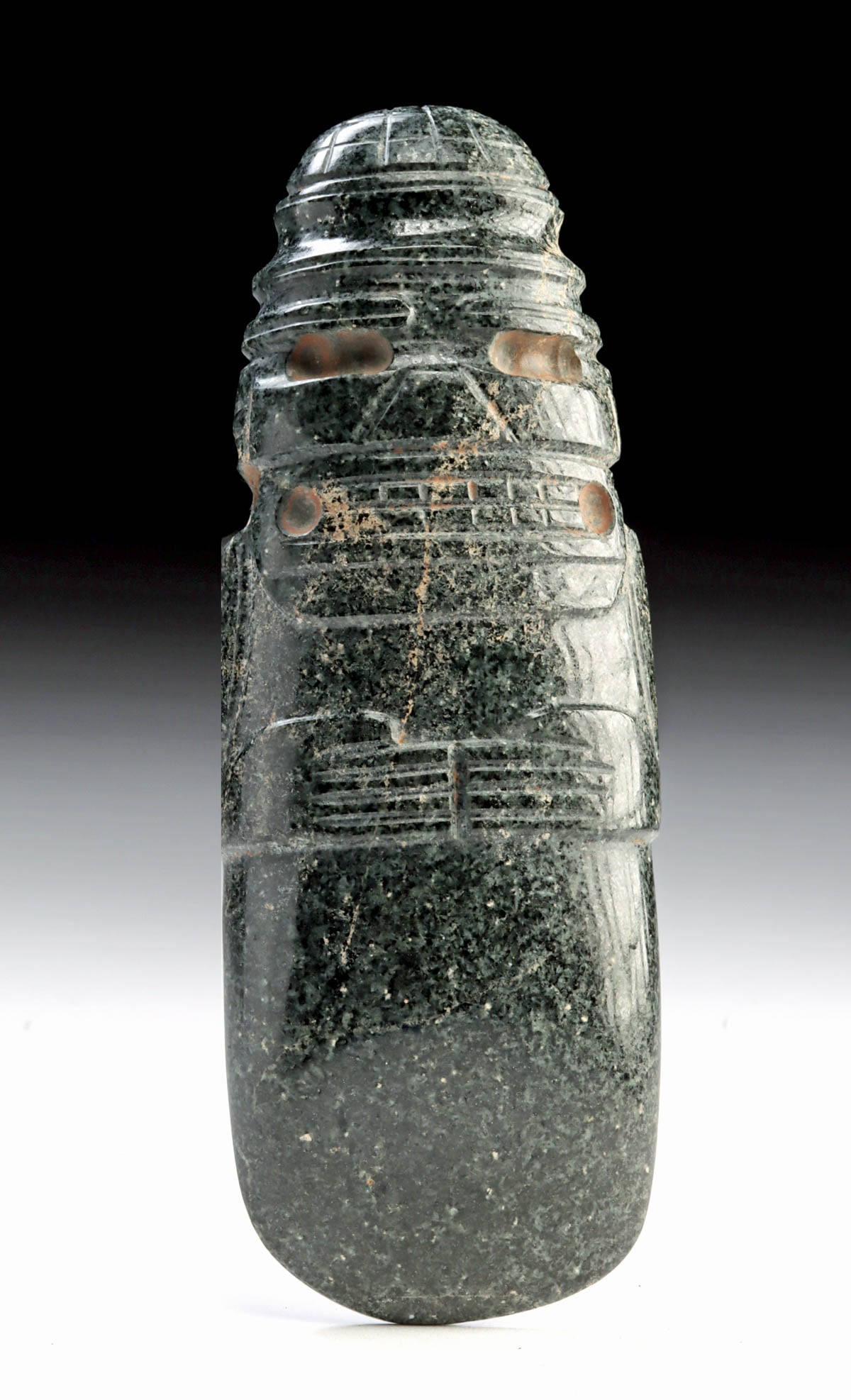 Gran Nicoya Greenstone Figural Celt Pendant (1 of 2)