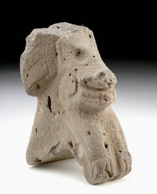 Veracruz Stone Palma Canine Figure - Attentive Dog