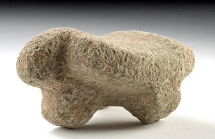 Miniature Costa Rican Tripod Metate w/ Zoomorphic Head