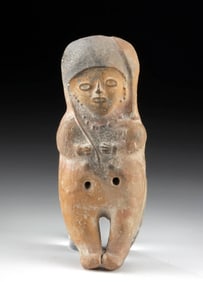 Bahia Pottery Figural Ocarina - Still Functions!