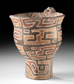 Tiwanaku / Wari Goblet Maze-Like Rectilinear Pattern