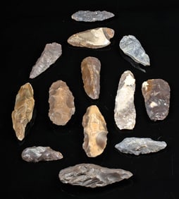 13 Mesolithic African Moroccan Stone Tools