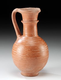 Cypro-Geometric III Redware Pitcher Striated Decoration