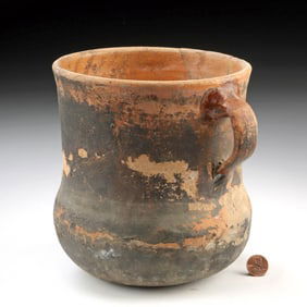 17th C. Spanish Colonial Pottery Handled Cooking Jar