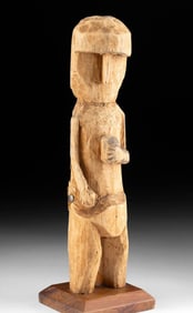 1940s Panamanian Wooden Spirit Figure Kuna Nuchu