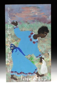 Black Joe Jackson Painting "Pikn Up Bag"