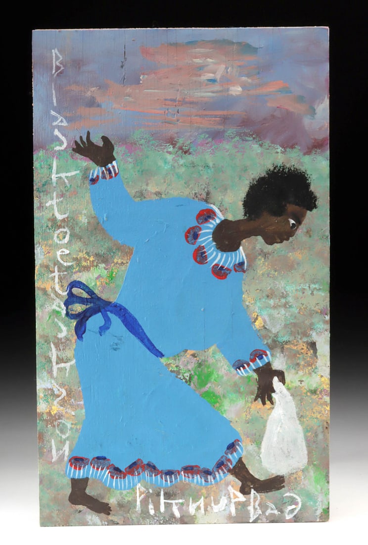 Black Joe Jackson Painting "Pikn Up Bag" (1 of 2)