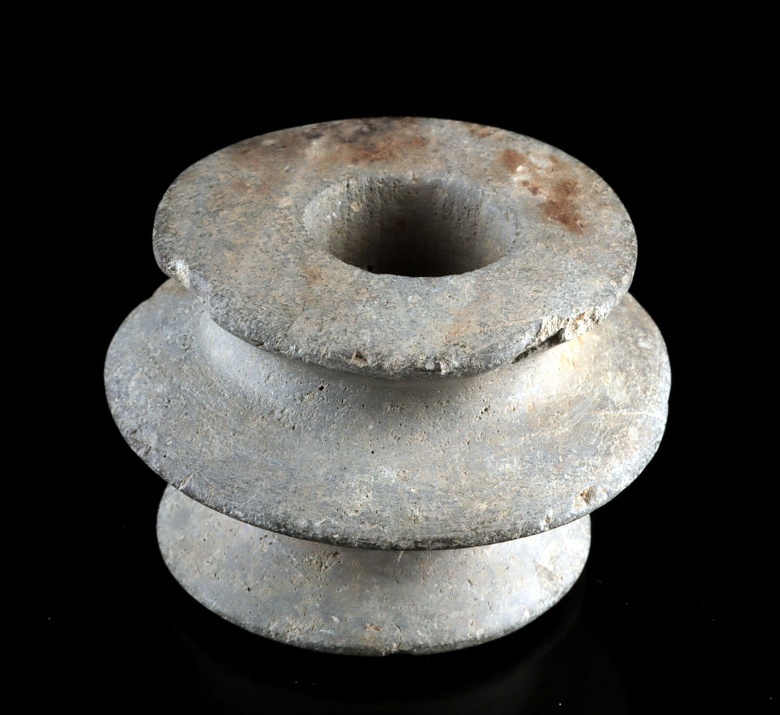 Pre-Columbian Chavin Discoidal Stone Mace Head (1 of 2)