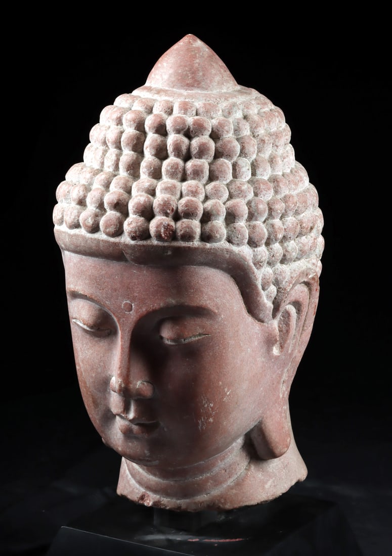 Very Large Southeast Asian Stone Buddha Head (1 of 4)