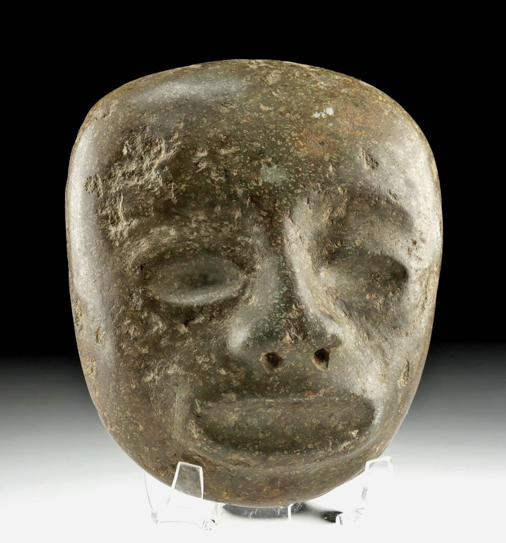 Pre-Columbian Teotihuacan Jade Maskette Pendant (1 of 3)