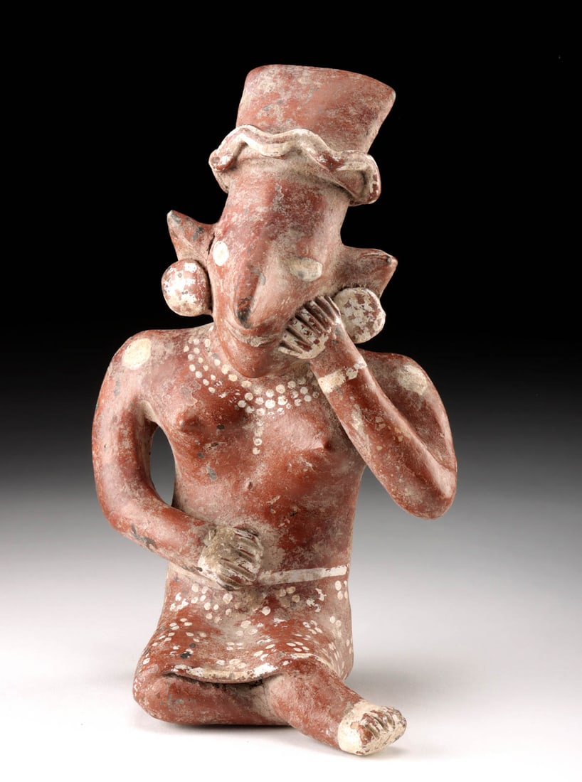 Jalisco Pottery Sheepface Female Effigy Figure (1 of 4)