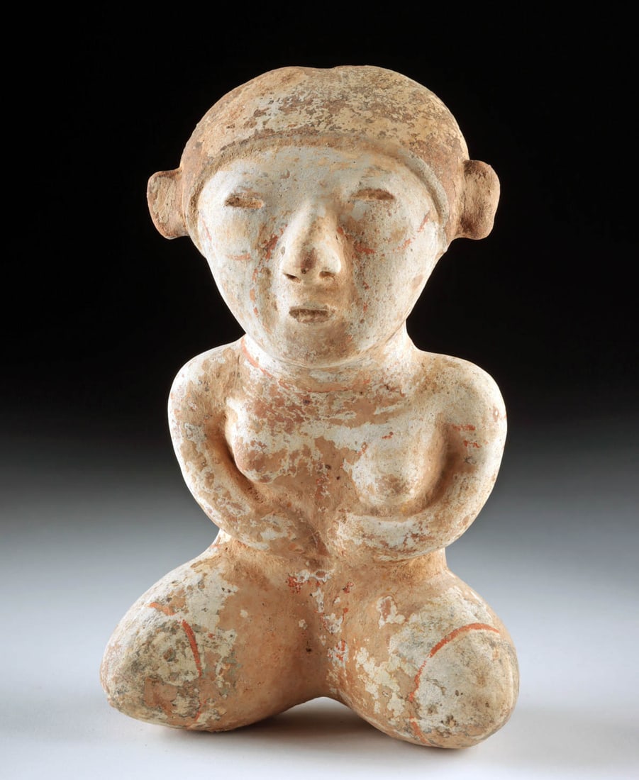Nayarit Chinesco Seated Nude Female Figure (1 of 3)
