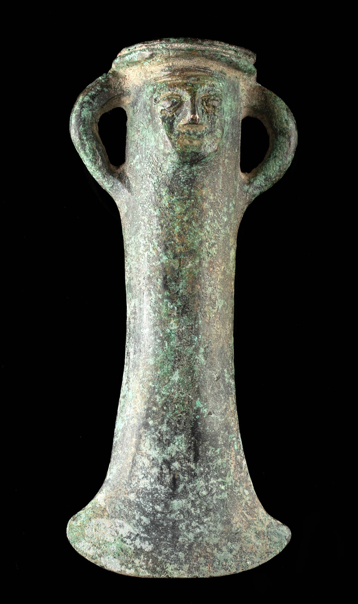 European Bronze Axe Head w/ Anthropomorphic Design (1 of 3)