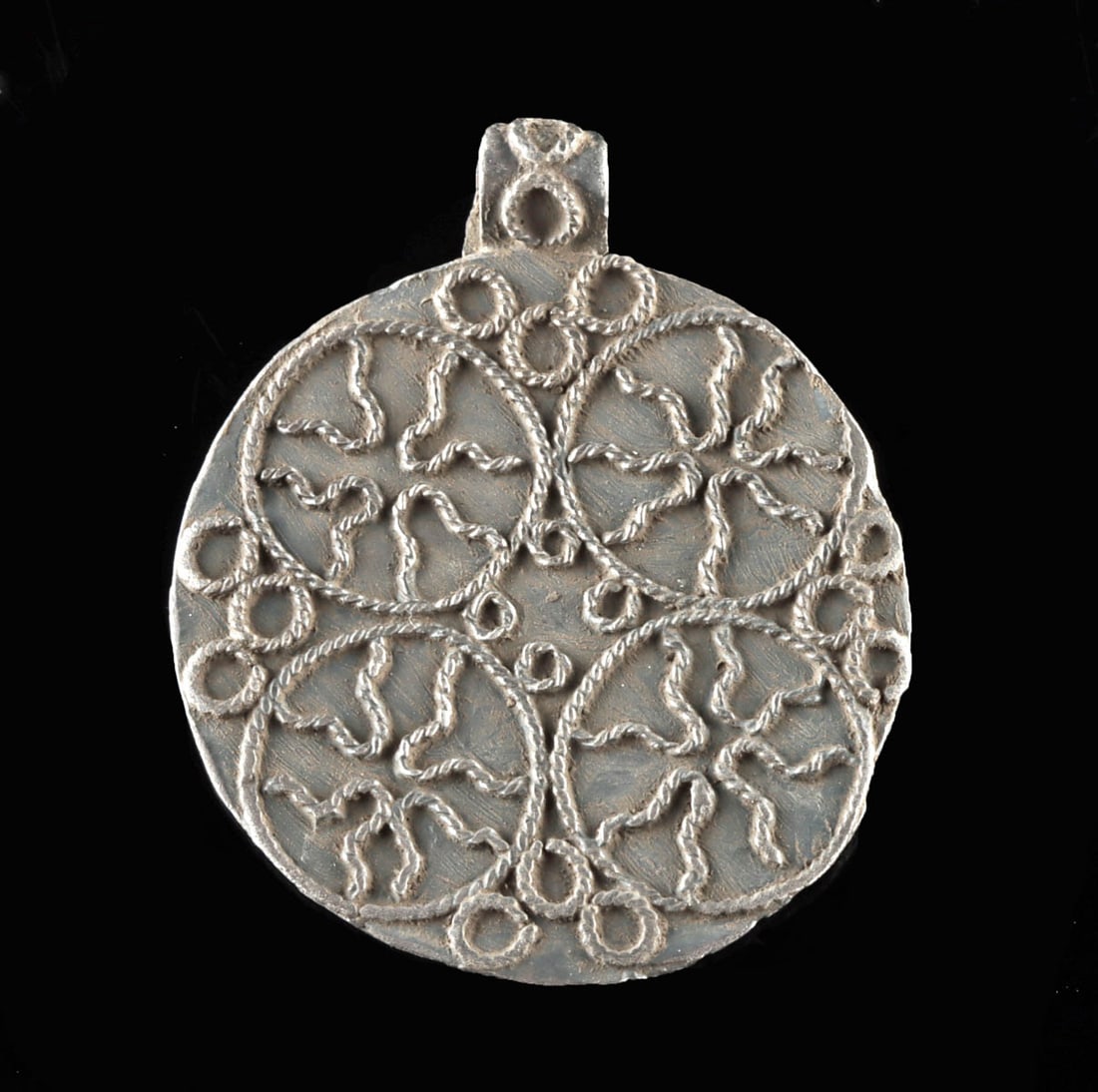 9th C. Viking Silver Filigree Amulet (1 of 2)