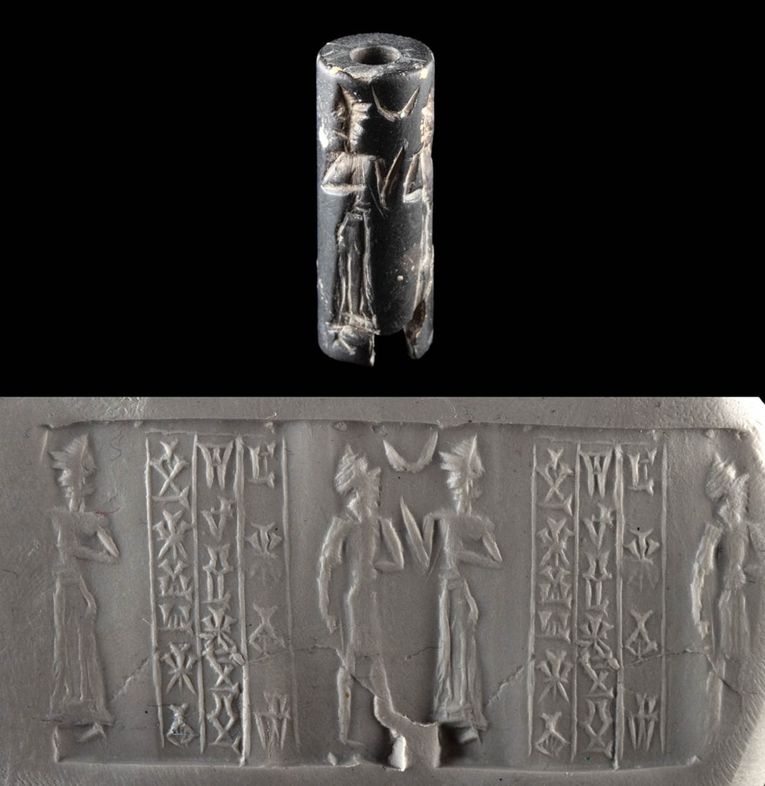 Old Babylonian Seal w/ Translated Cuneiform Inscription (1 of 3)