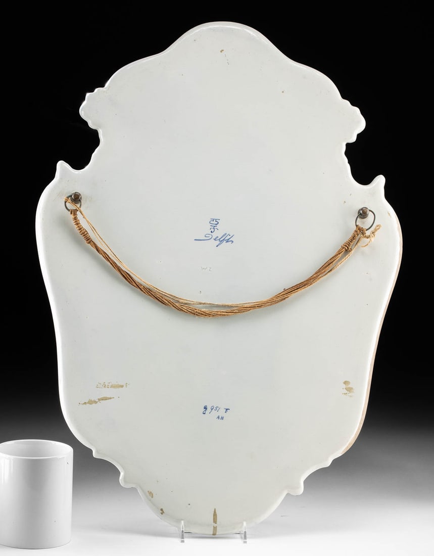 Delftware Plaque Windmill Scene, 1912 Datecode Mark! - 4