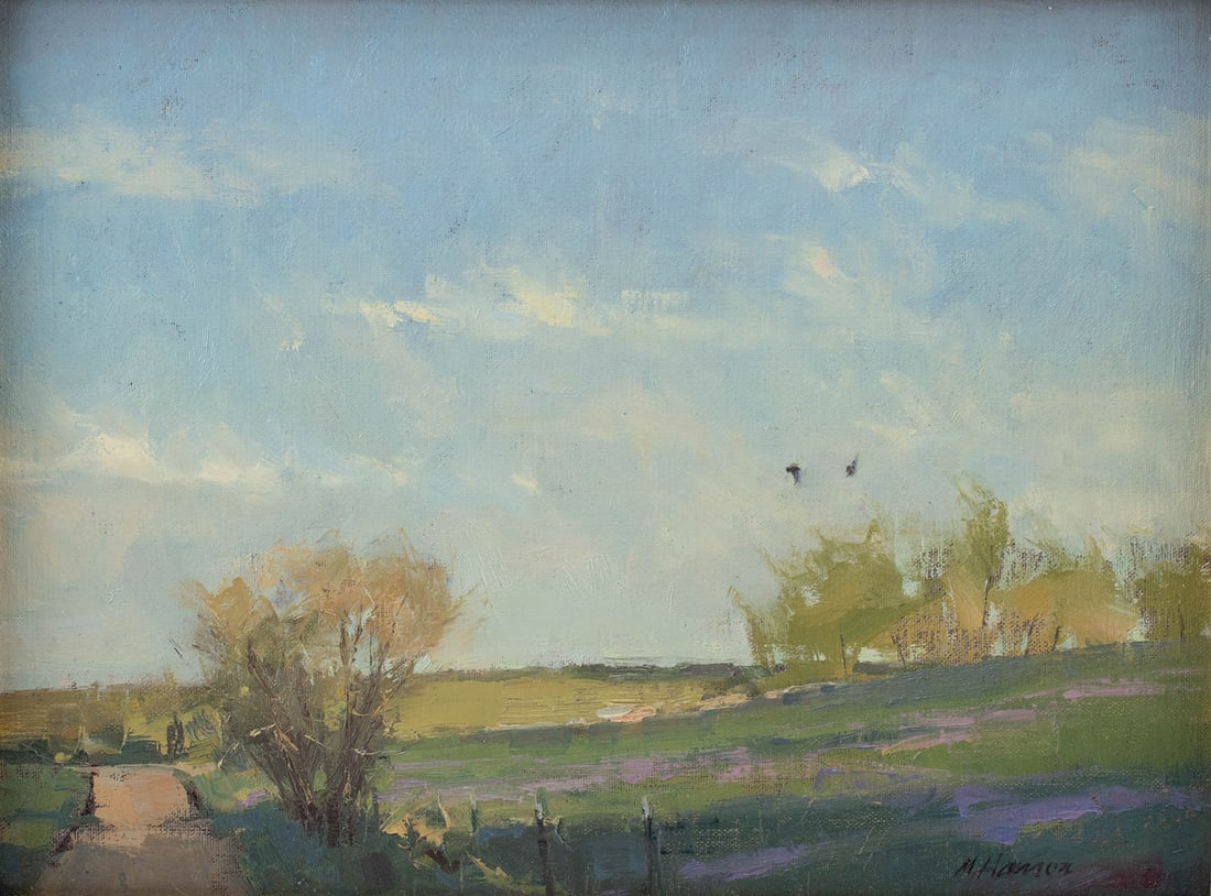 Marc Hanson Oil "Against the Spring Wind Together" 2014 (1 of 3)