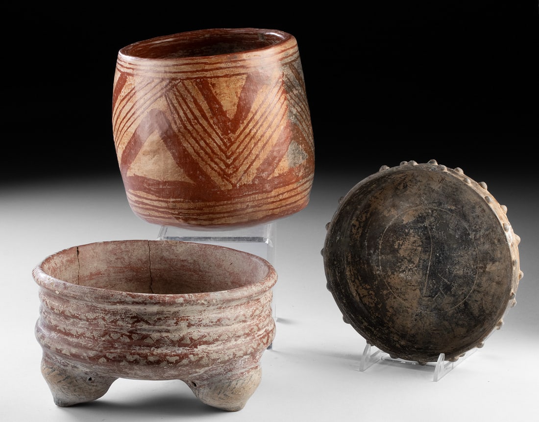 Three Michoacan, Chupicuaro, & Aztec Pottery Vessels (1 of 2)