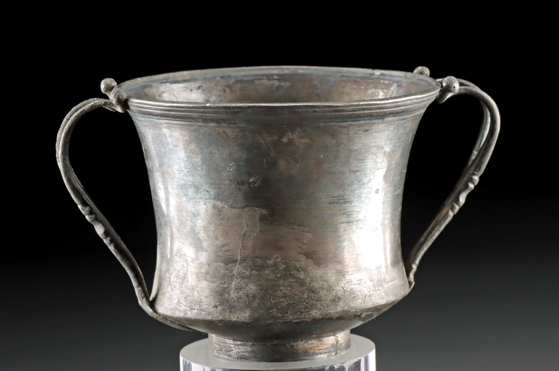 Roman Imperial Silver Cup with Twin Handles (1 of 5)