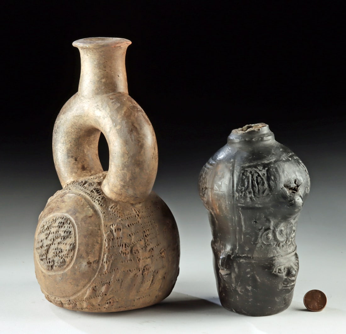 Chavin and Chimu Pottery Vessels - 2