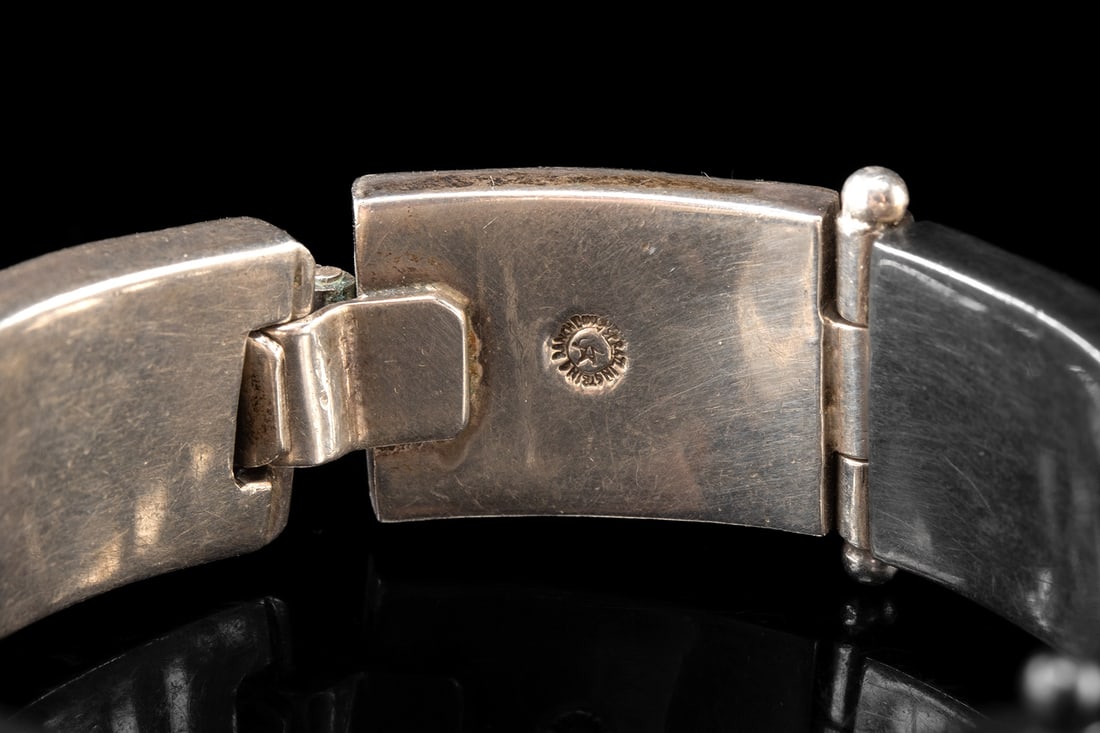 Spratling Silver Bracelet, Geometric Panel Pattern - 2