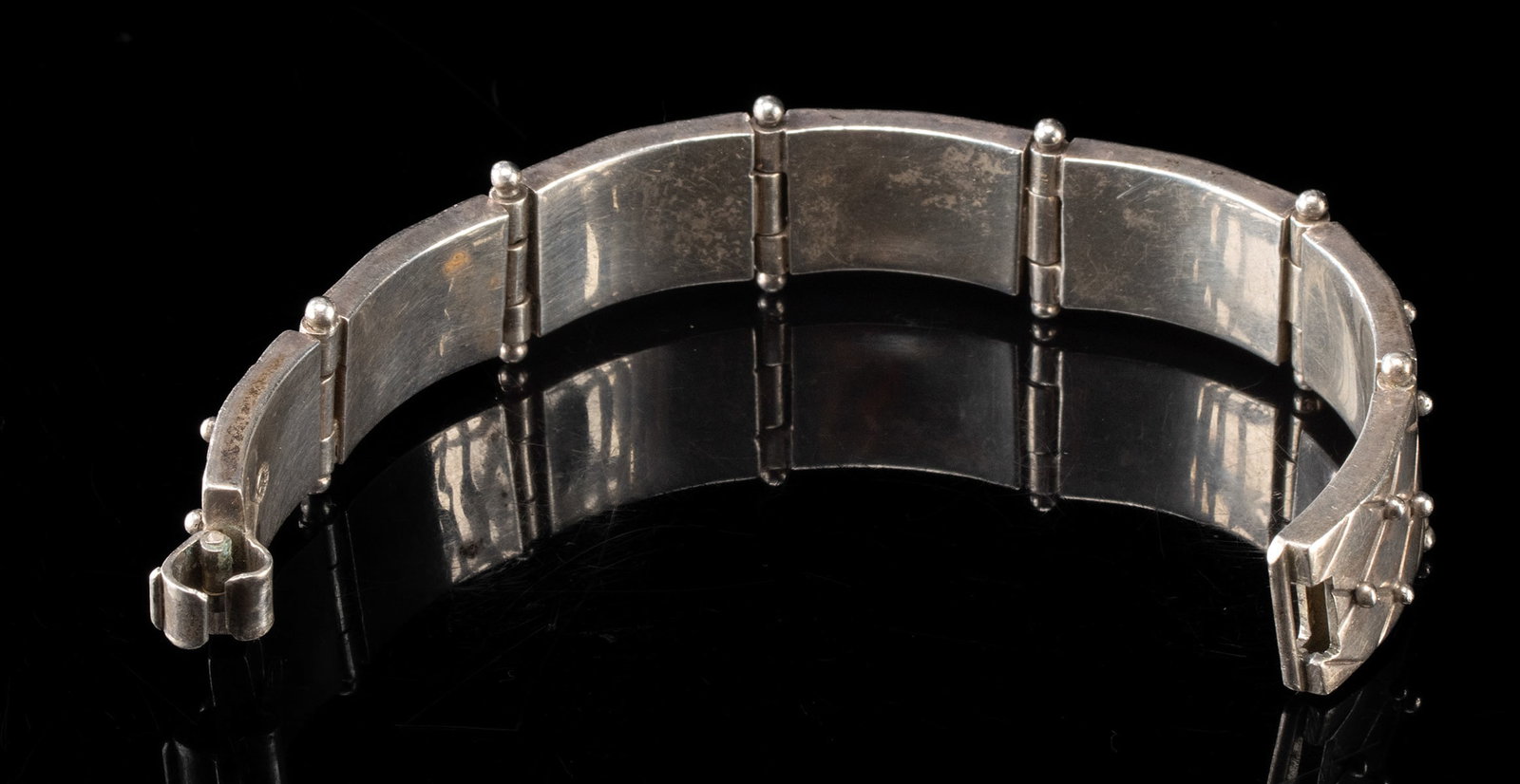 Spratling Silver Bracelet, Geometric Panel Pattern - 3