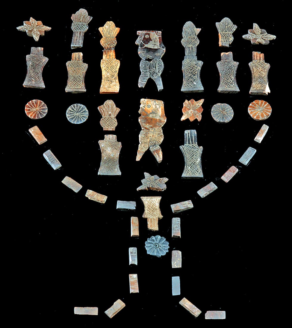 42 Ancient Egyptian Bone Plaques / Furniture Inlays: Near East, Mesopotamia / Assyria & Egypt, ca. 1000 BCE to 100 CE. A collection of 42 flat bone plaques, each intricately etched on one side with rosettes, palmettes, and other stylized motifs, as well